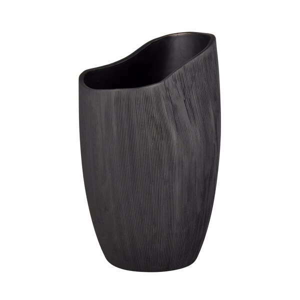 Scribing Vase, Black